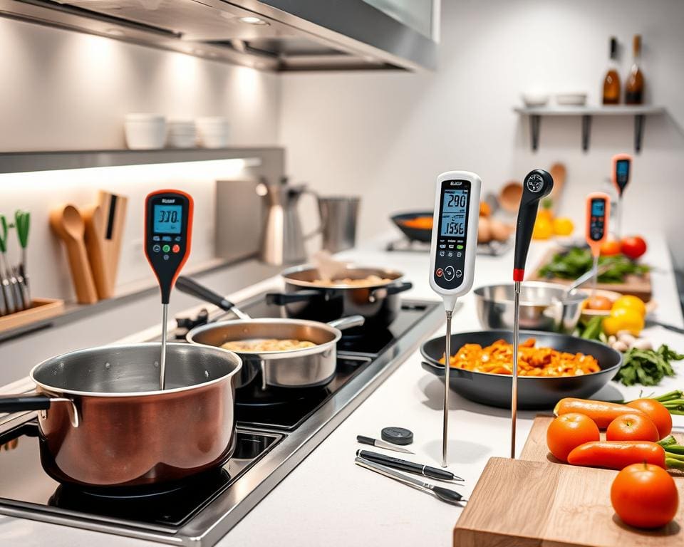 Precisie koken met digitale thermometers